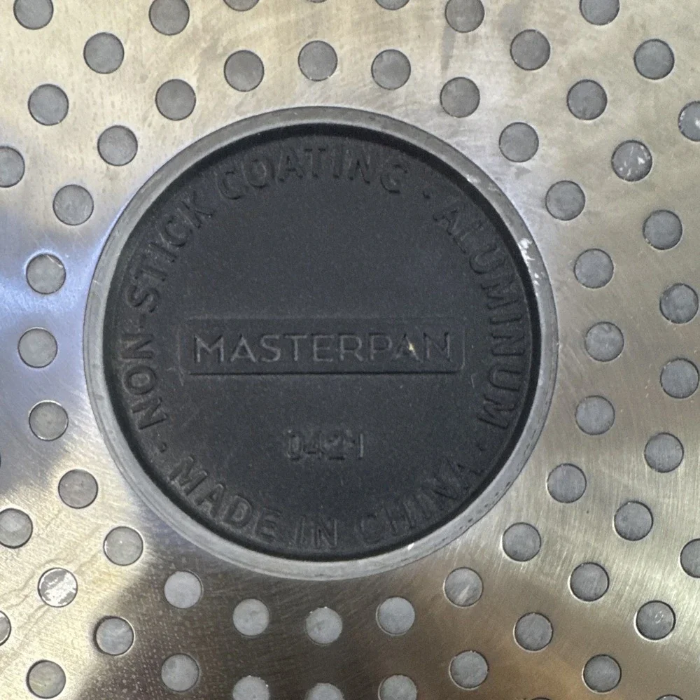 MasterPan Non-Stick Square Aluminum Grill Pan Black, Gas/Electric, 17 in